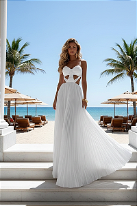 Vestido Longo Brigitti Branco