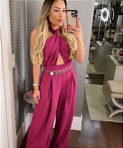 Conjunto em Alfaiataria Missy Fucsia
