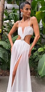 Vestido Longo Glaucya Branco