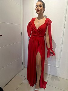 Vestido Longo Suendy Vermelho