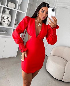 Vestido Curto Valeska Vermelho