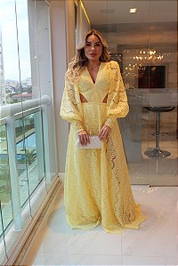 Vestido Longo Layla Amarelo