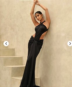 Vestido longo Catarina preto