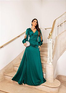 Vestido longo Siena Verde Esmeralda