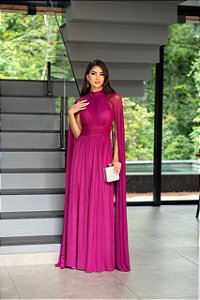 Vestido Longo Rove Fúcsia