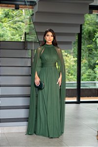 Vestido Longo Rove Verde Oliva
