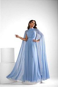 Vestido Longo Rove Azul Serenity