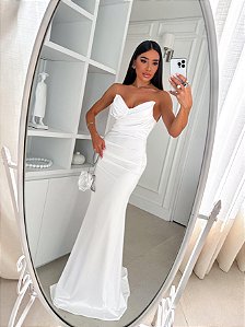 Vestido Longo Verónica Branco