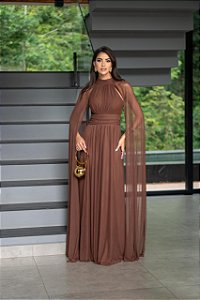 Vestido Longo Rove Marrom