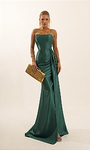 Vestido Longo Aurora Verde Esmeral
