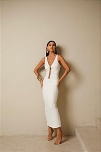 VESTIDO MIDI ARIA BRANCO