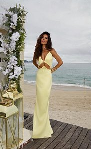 VESTIDO LONGO ULLY AMARELO