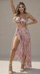 Conjunto Parêo Tessalia Rosa