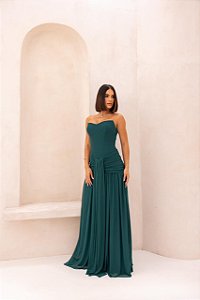 Vestido Longo Majestic Verde Esmeralda