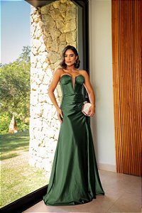 Vestido Longo Vivace Verde Esmeralda