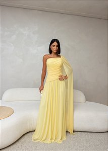 Vestido Longo Versailles Amarelo
