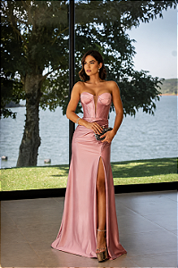 Vestido Longo Vivace Rose