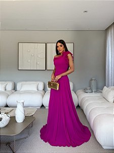 Vestido Longo Lara Fúcsia