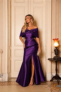 Vestido Longo Imperiale Roxo