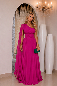 Vestido Longo Évora Fúcsia