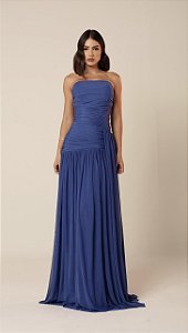 Vestido Longo Tomara que Caia Amalfi Azul Royal