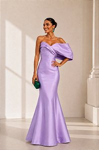 Vestido Zebeline Dominique Lilás