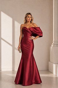 Vestido Zebeline Dominique Vinho