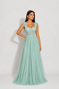 Vestido Longo Anastasia Verde oliva