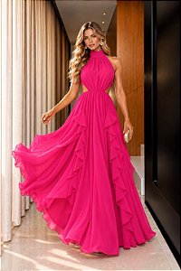 Vestido Longo Antonela Pink