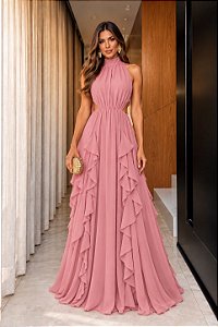 Vestido Longo Antonela Rose