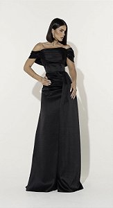 Vestido longo Sorella Preto