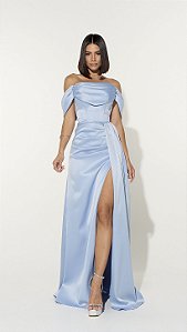 Vestido longo Sorella Azul Serenity