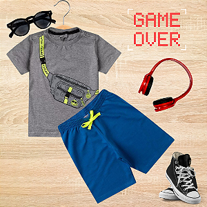 Conjunto Infantil Menino Pochete Smile