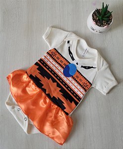 Body Bebê Moana com Sainha