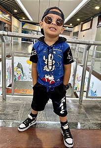 Conjunto Sonic Infantil c/ Capuz