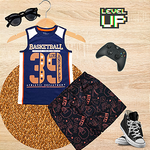 Conjunto Infantil Regata Menino Basketball