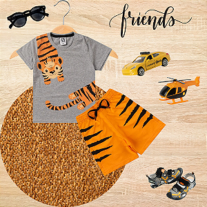 Conjunto Infantil Menino Tigrinho