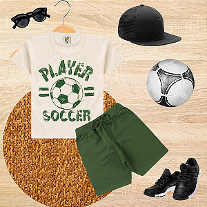 Conjunto Infantil Verão Menino Player Soccer Off