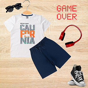 Conjunto Juvenil Menino Urso Pardo
