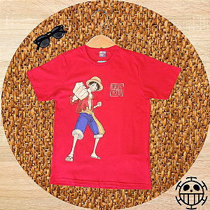 Camiseta Vermelha One Piece