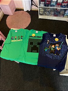 Camiseta Minecraft Creeper Verde