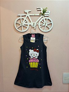 Vestido Hello Kitty Cup Cake Cinza