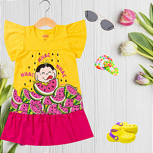 Vestido Infantil Magali Turma Da Monica