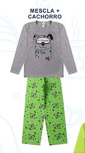 Pijama Menino Manga Longa TÔ Cãosado