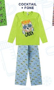 Pijama Menino Manga Longa Ursinho Som Na Caixa