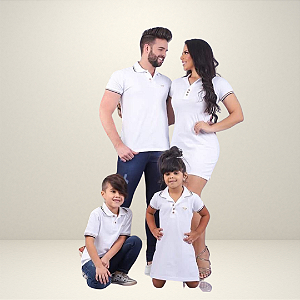 Vestido Polo Infantil Branco