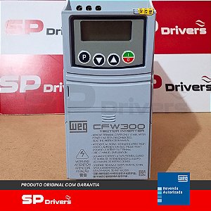INVERSOR MONOFÁSICO 110-127V 2,6A 0,5CV CFW300A02P6S1NB20 WEG