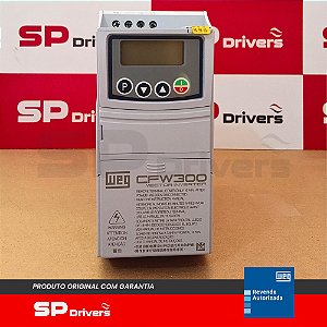 INVERSOR TRIFÁSICO 200-240V 2,6A 0,5CV CFW300A02P6T2NB20 WEG