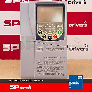 INVERSOR TRIFÁSICO 380-480V 10A 5CV CFW500B10P0T4DB20G2 WEG