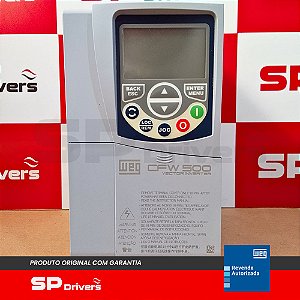 INVERSOR TRIFÁSICO 380-480V 2,6A 1,5CV CFW500B02P6T4DB20G2 WEG
